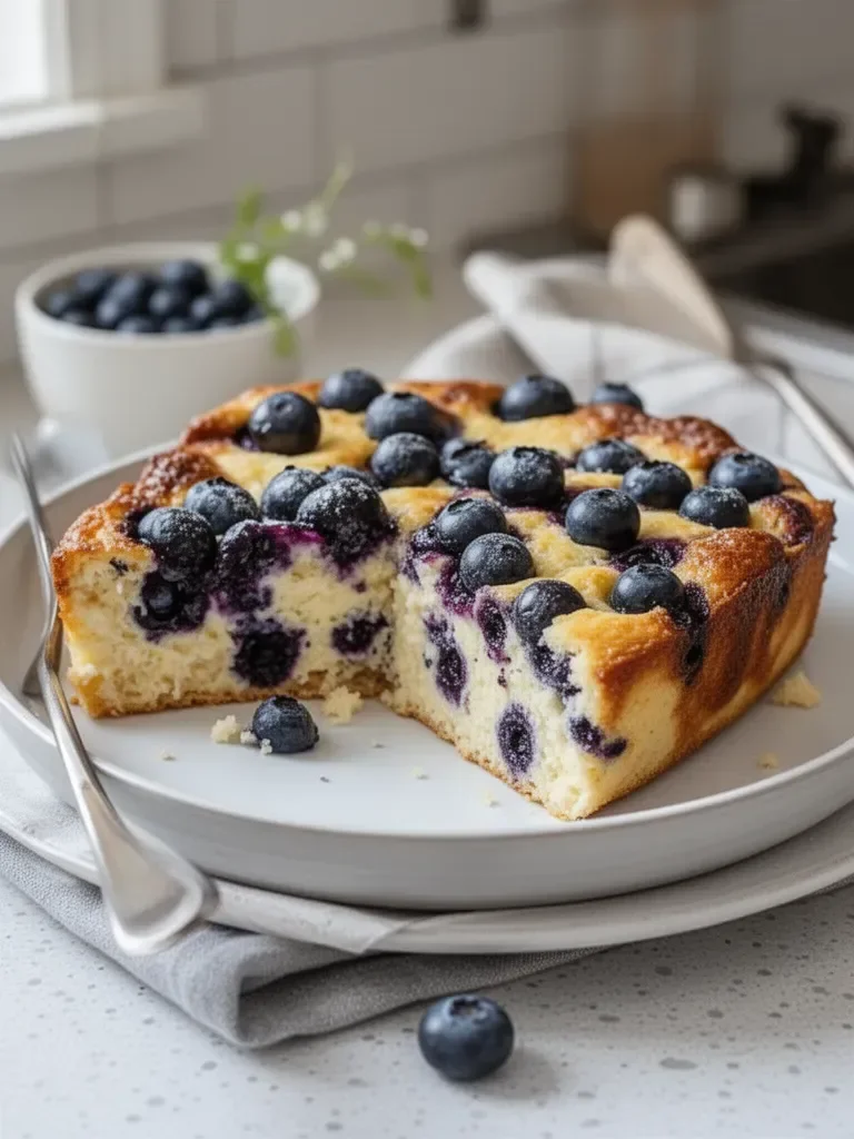 High-Protein Lemon Blueberry Breakfast Bake
