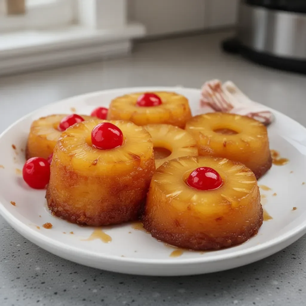 Individual Mini Pineapple Upside Down Cakes