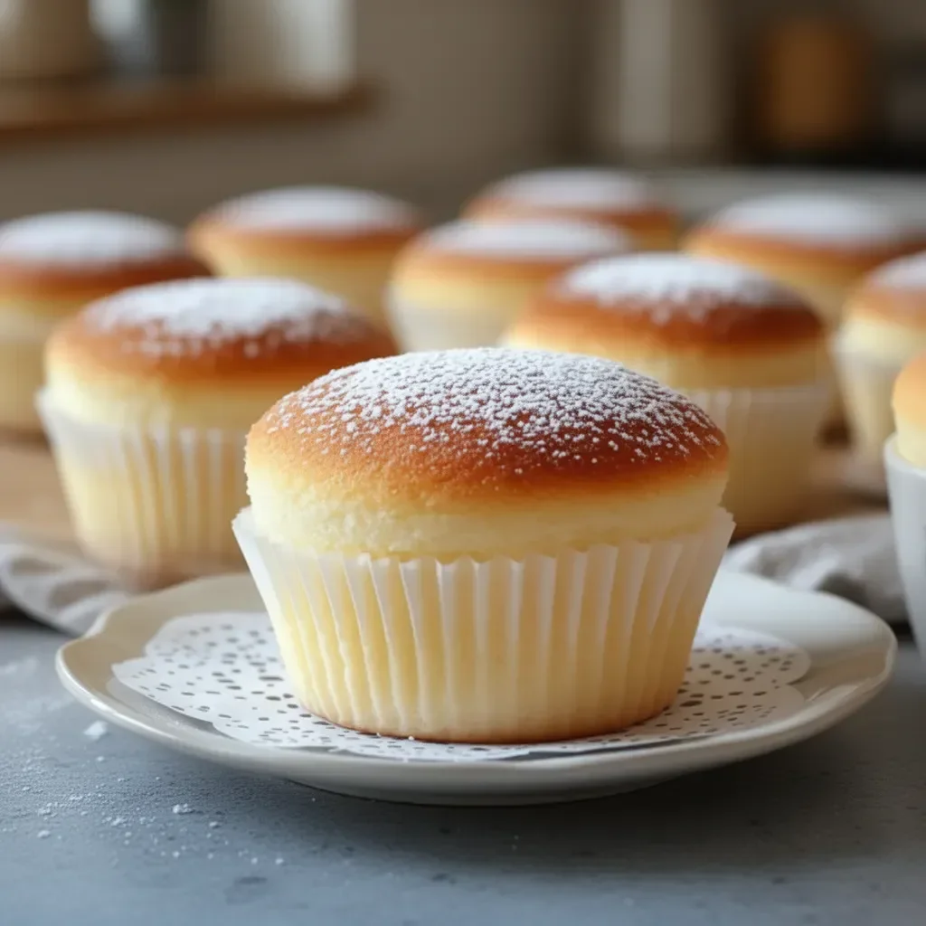 Japanese Cotton Cheesecake Cupcakes