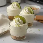 Key Lime Pie Mason Jar Desserts featuring creamy filling and fresh lime