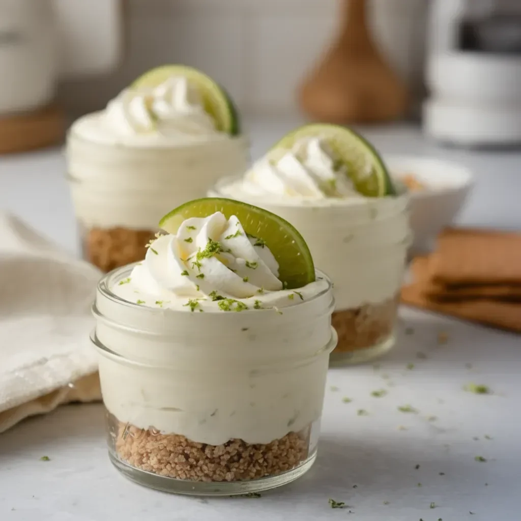 Key Lime Pie Mason Jar Desserts (no bake)