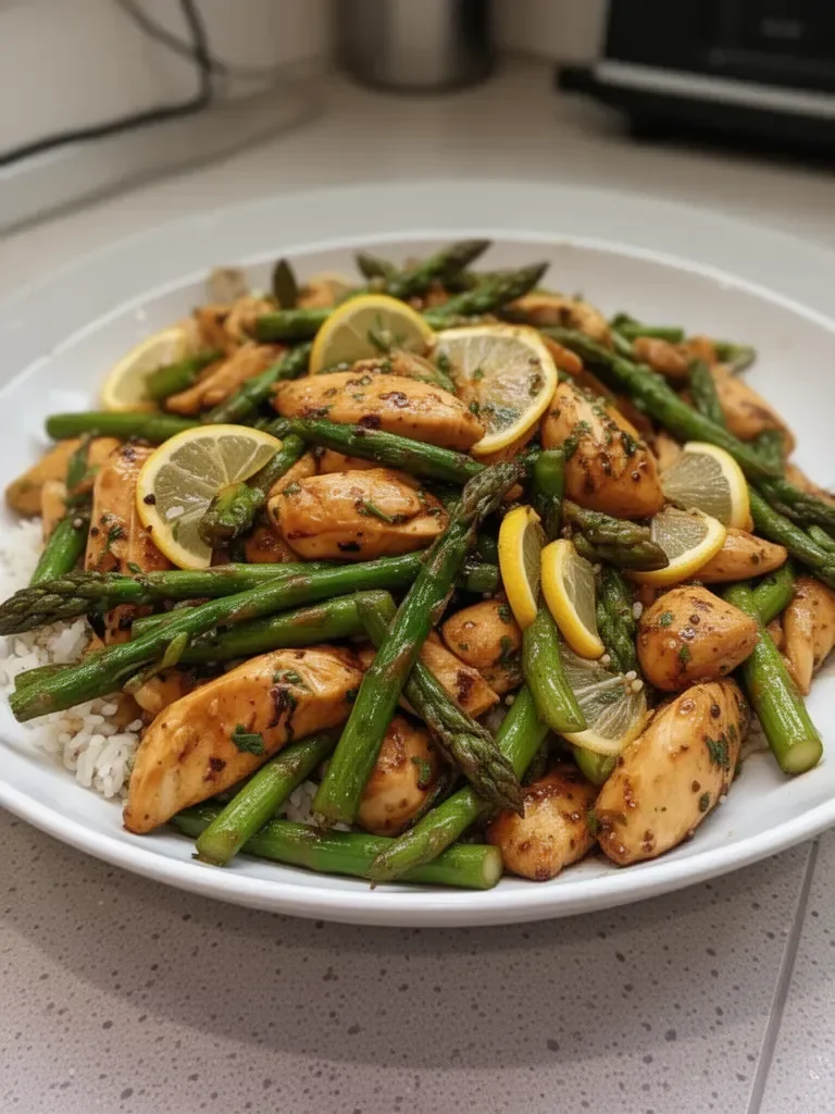 Lemon Chicken Asparagus Stir-Fry