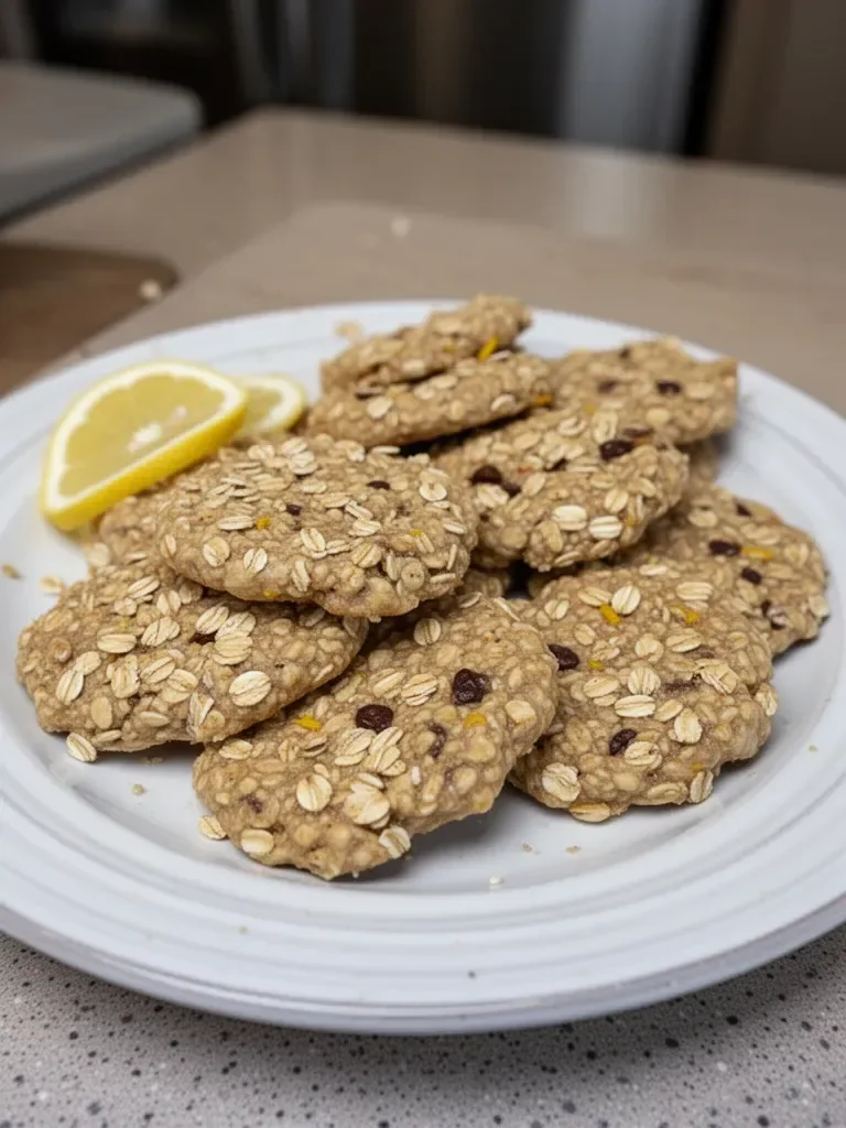 Lemon Oatmeal No-Bake Cookies