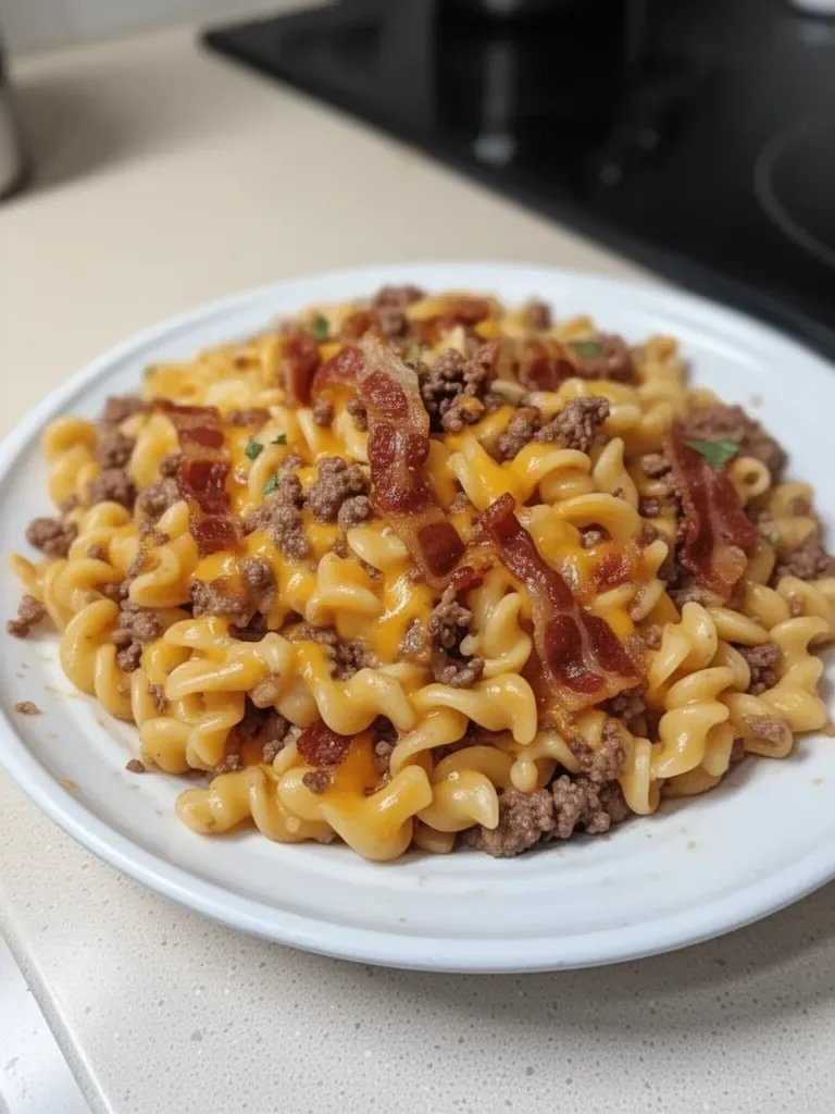 Loaded Bacon Cheeseburger Pasta You'll Crave Again and Again
