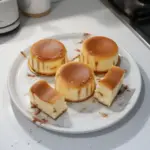 Mini Japanese cheesecakes with a fluffy and light texture.