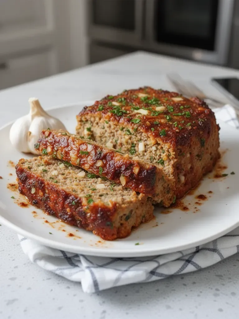 Mouthwatering Garlic Parmesan Meatloaf Recipe – Easy Comfort Food Dinner Idea