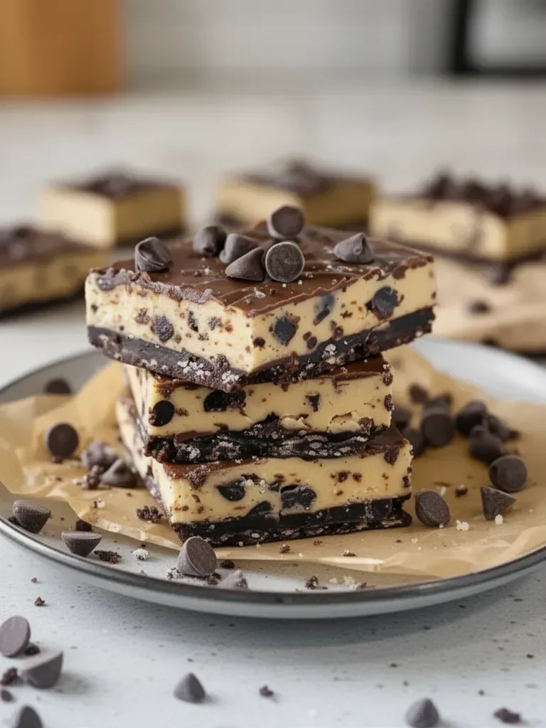 No Bake Cookie Dough Bars