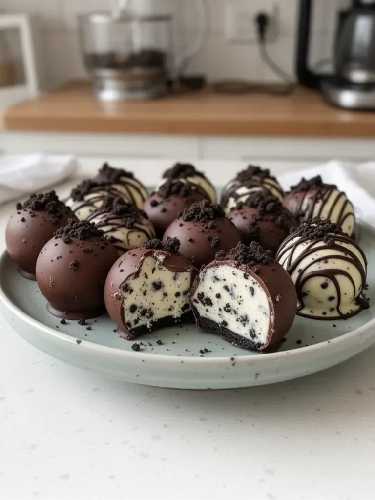 No-Bake Cookies and Cream Cheesecake Balls