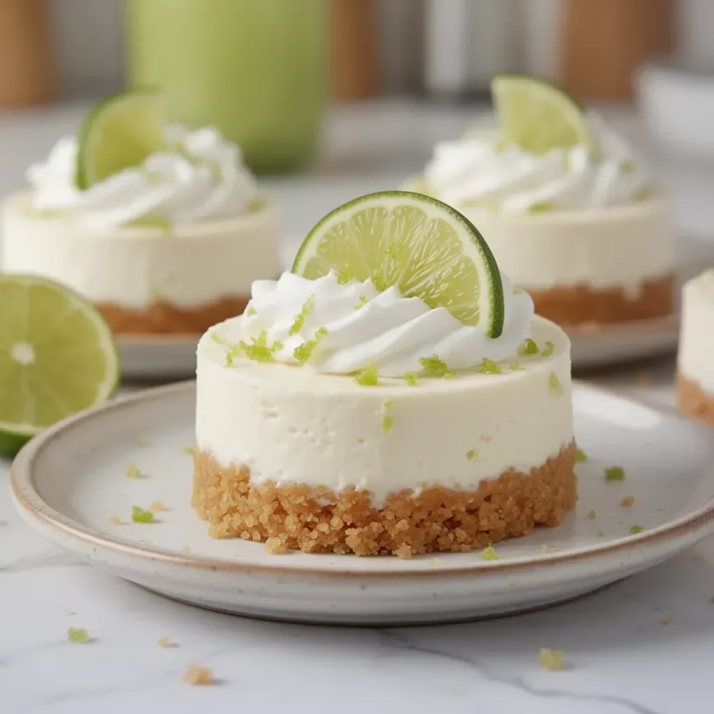 No-Bake Mini Key Lime Cheesecakes