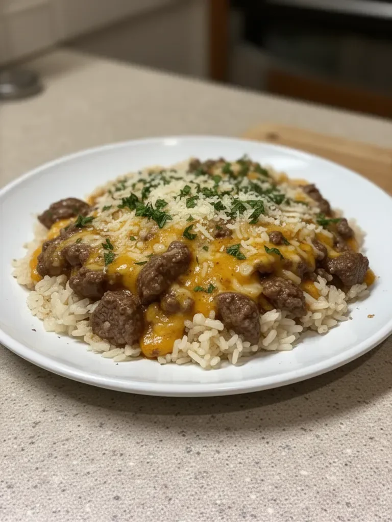 One-Skillet Beef and Rice