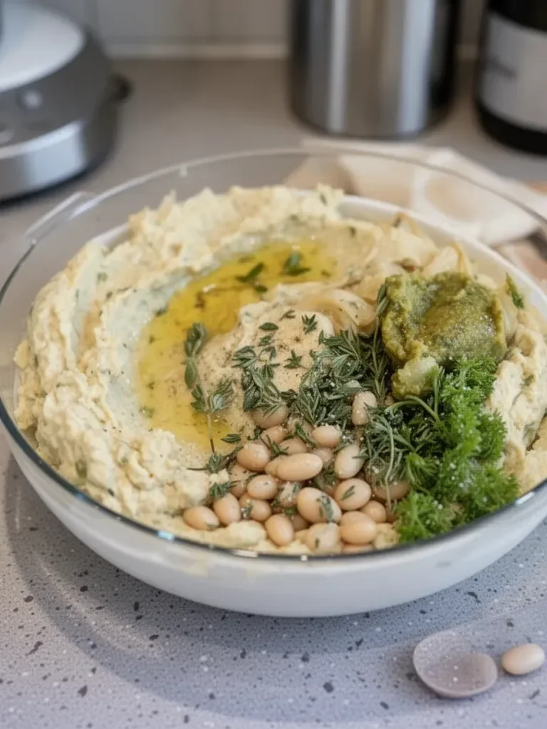 Parmesan, White Bean + Artichoke Dip