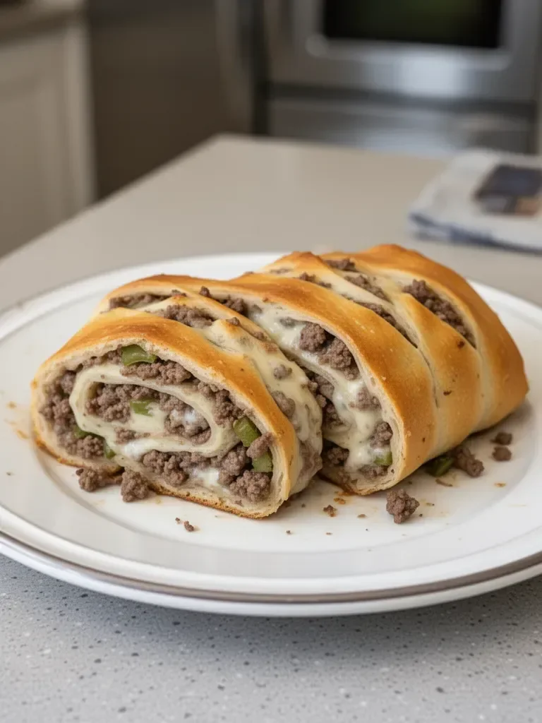 Philly Cheesesteak Stromboli