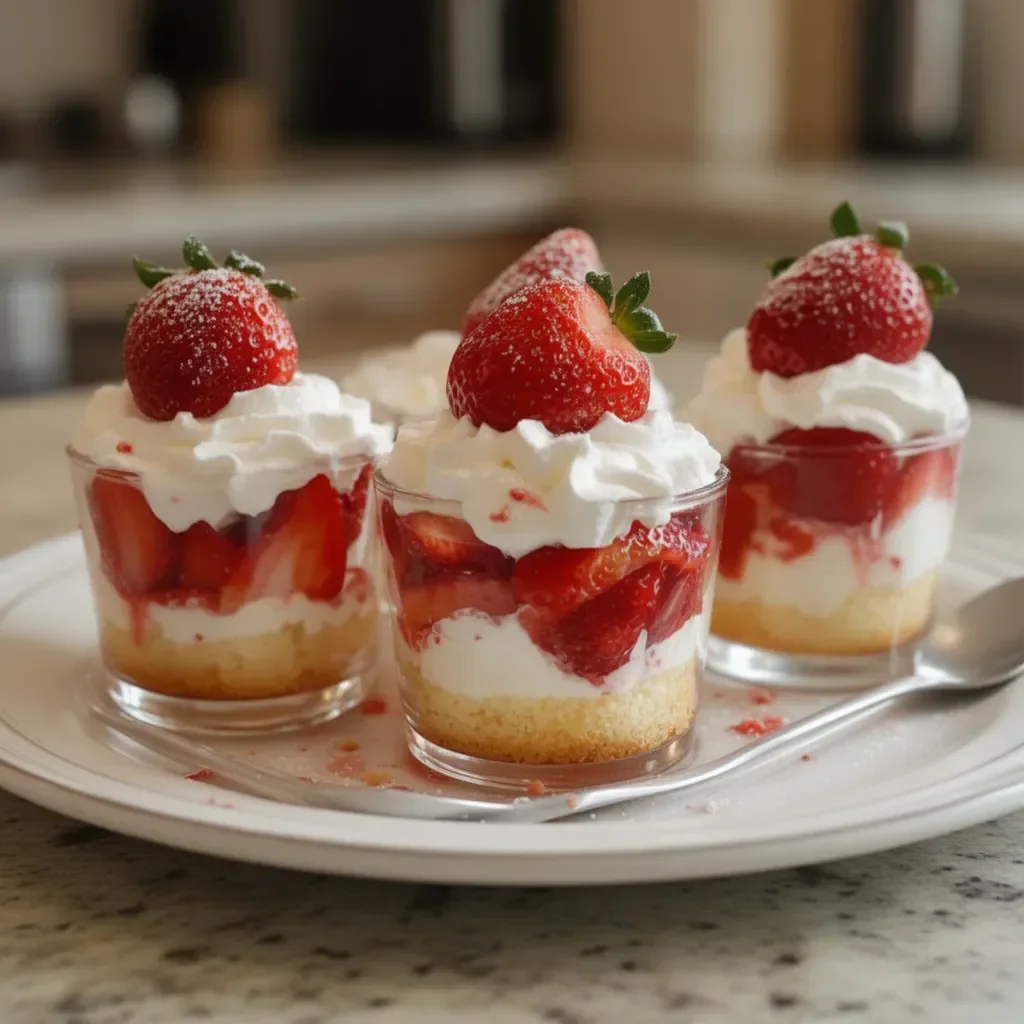 Quick Strawberry Shortcake Cups
