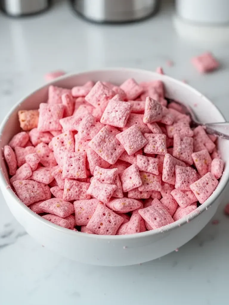 Quick Strawberry Shortcake Puppy Chow