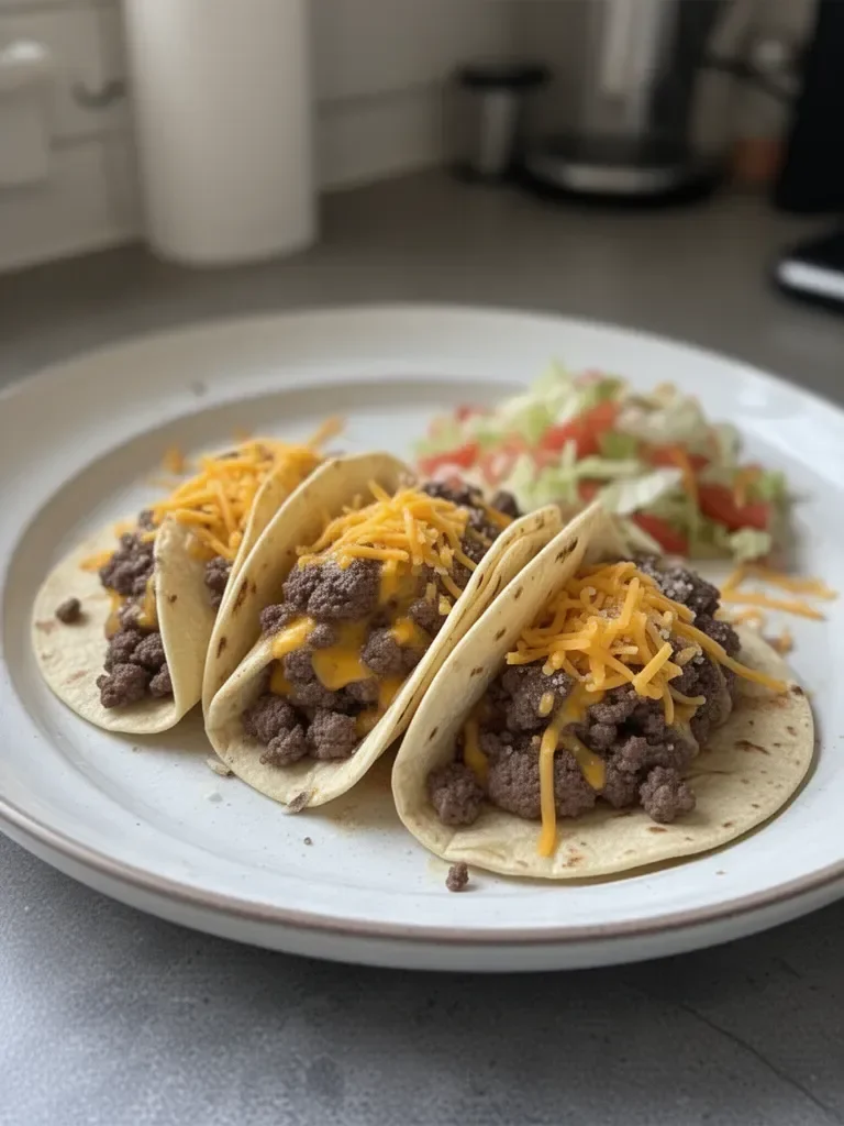 Smashed Cheeseburger Tacos