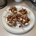 Delicious homemade Snickers Dessert Cups with chocolate and caramel