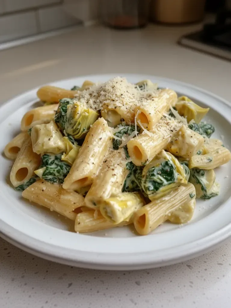 Spinach Artichoke Pasta
