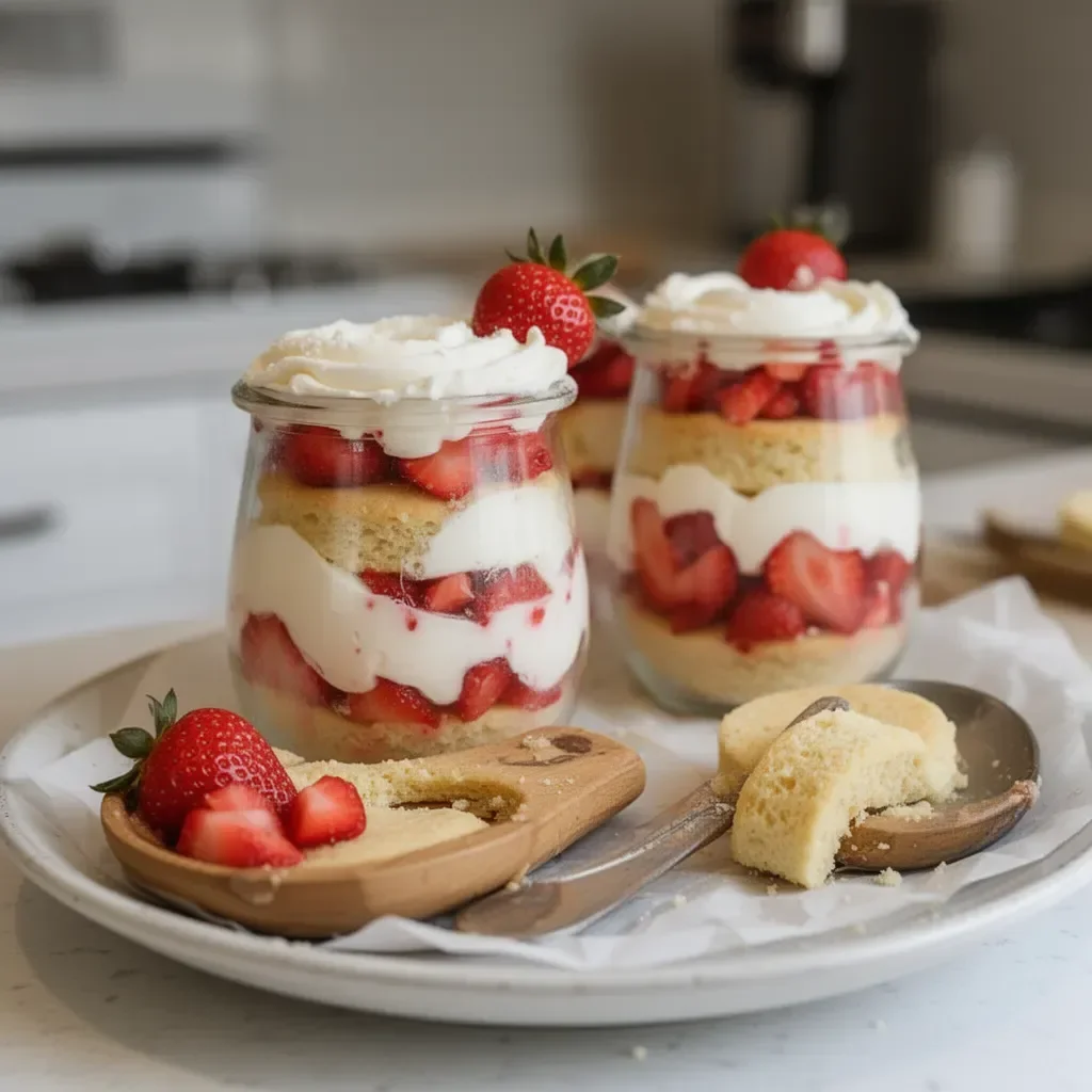 Strawberry Shortcake Trifles