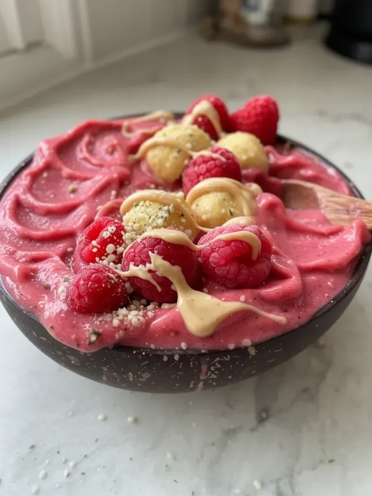 Strawberry Smoothie Bowl No Banana (Thick!!)