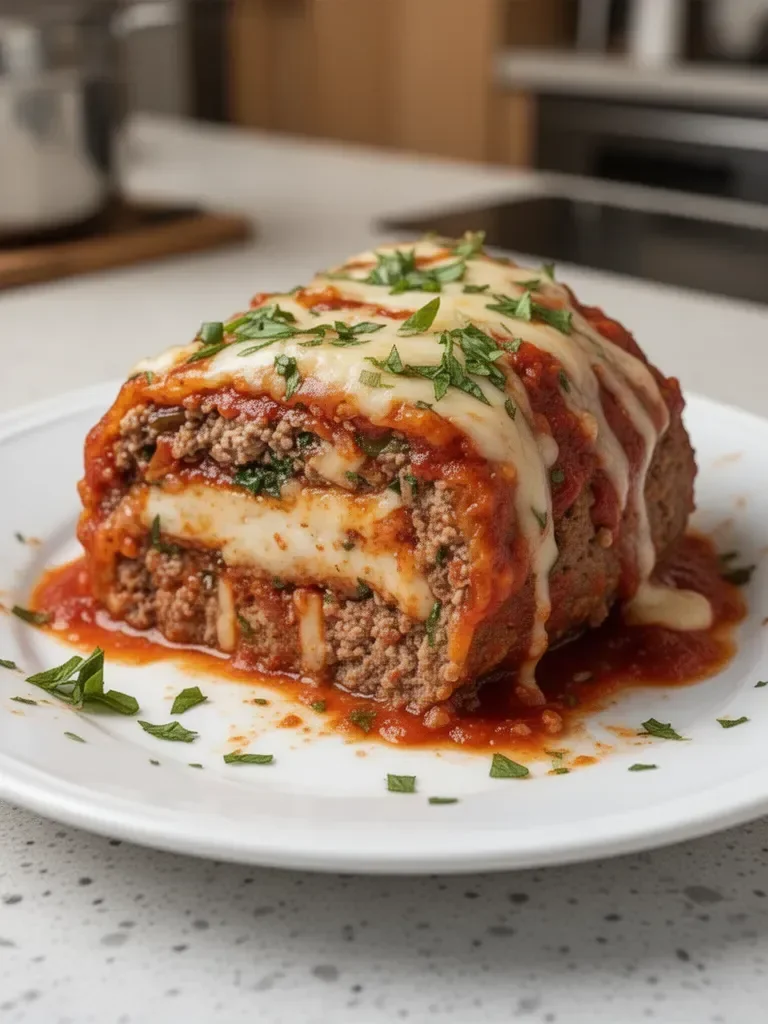 Stuffed Italian Meatloaf