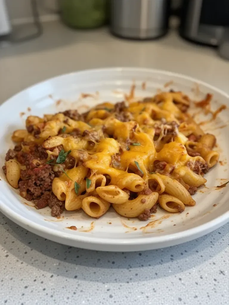 Taco Pasta Casserole (5 Ingredients)