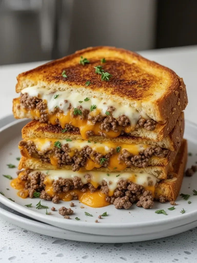 Ultimate Cheesy Ground Beef Melt