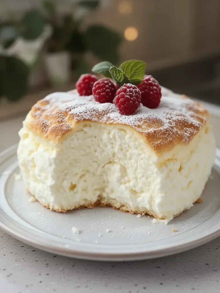 Yogurt Cloud Cake For A Light Dessert Recipe