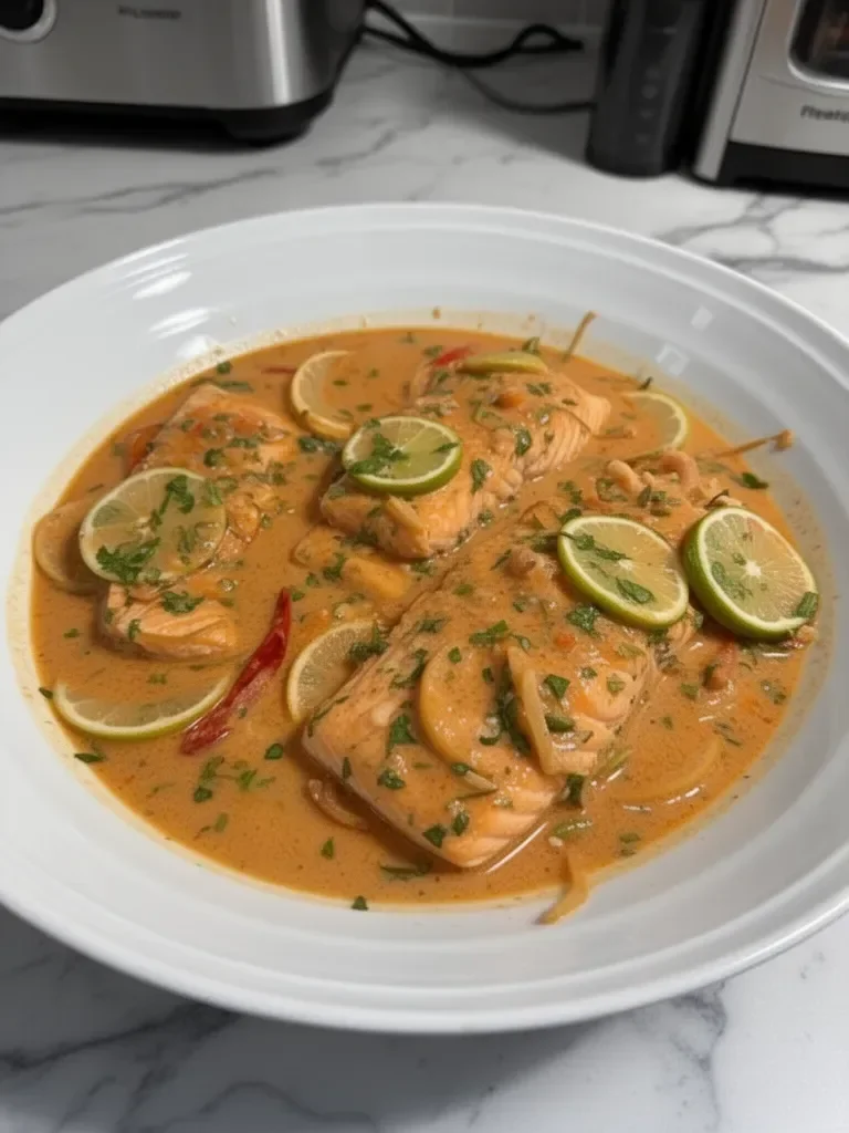 30 Minute Coconut Thai Salmon Curry