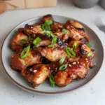 Air Fryer Chicken Bulgogi – a flavorful Korean BBQ dish served with sides