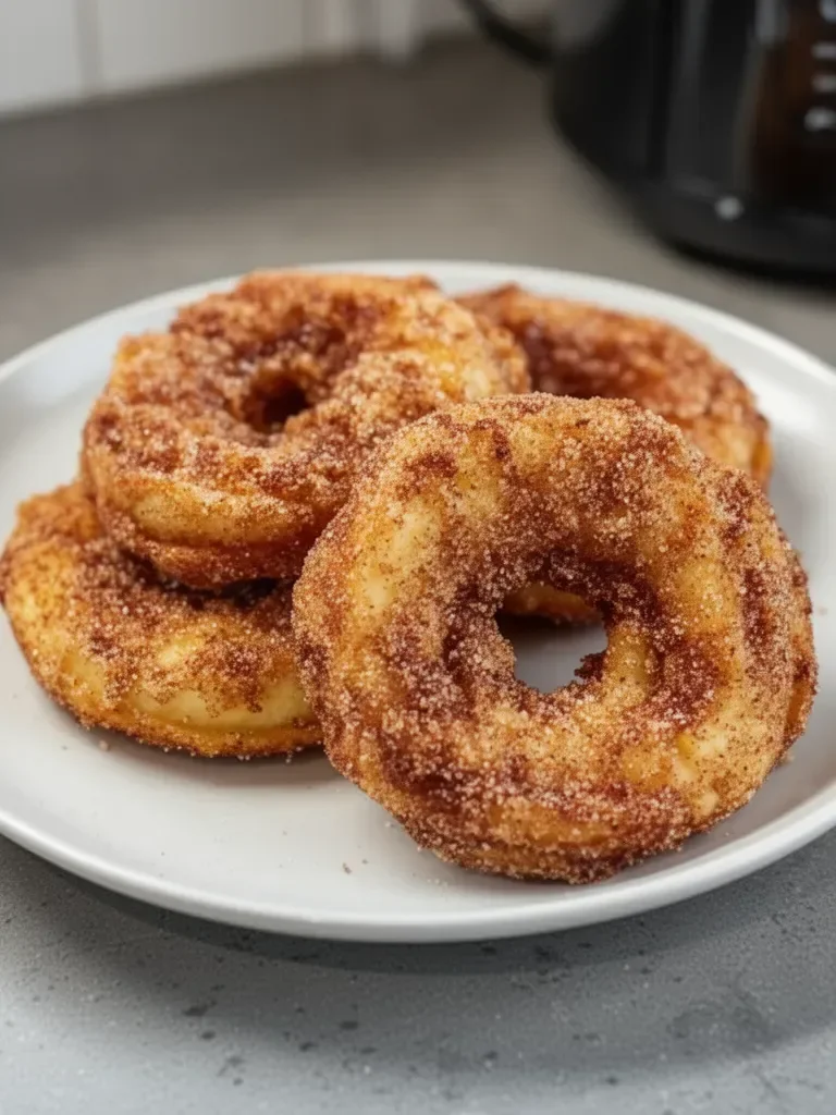 Air Fryer Cinnamon Apple Rings