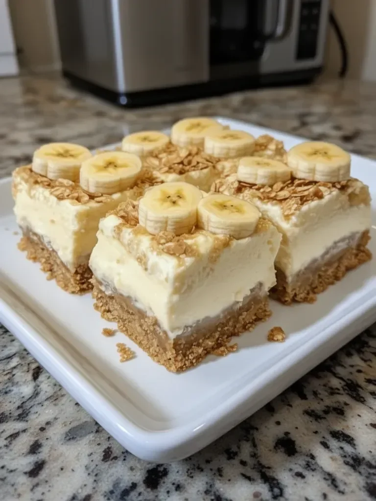 Banana Pudding Cheesecake Squares