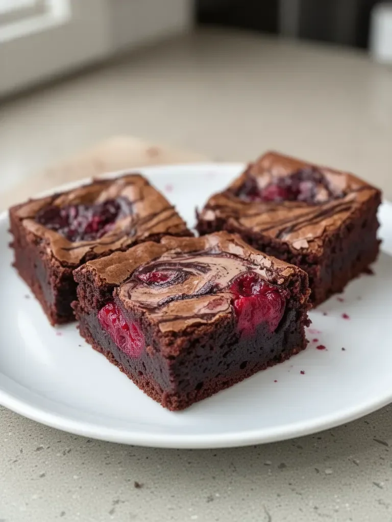 Best Raspberry Swirl Brownies