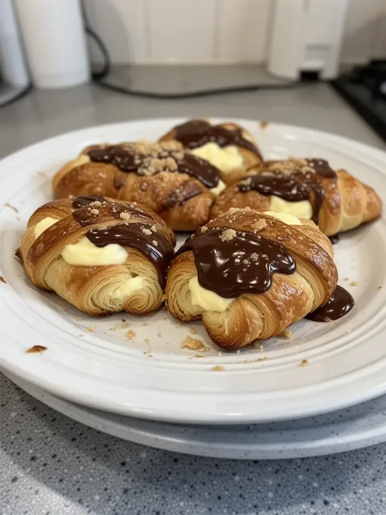 Boston Cream Pie Croissants