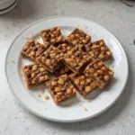 Delicious cake mix toffee bars with a crunchy topping