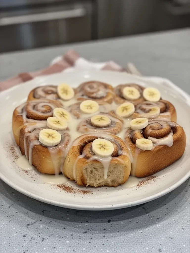 Cinnamon Banana Rolls