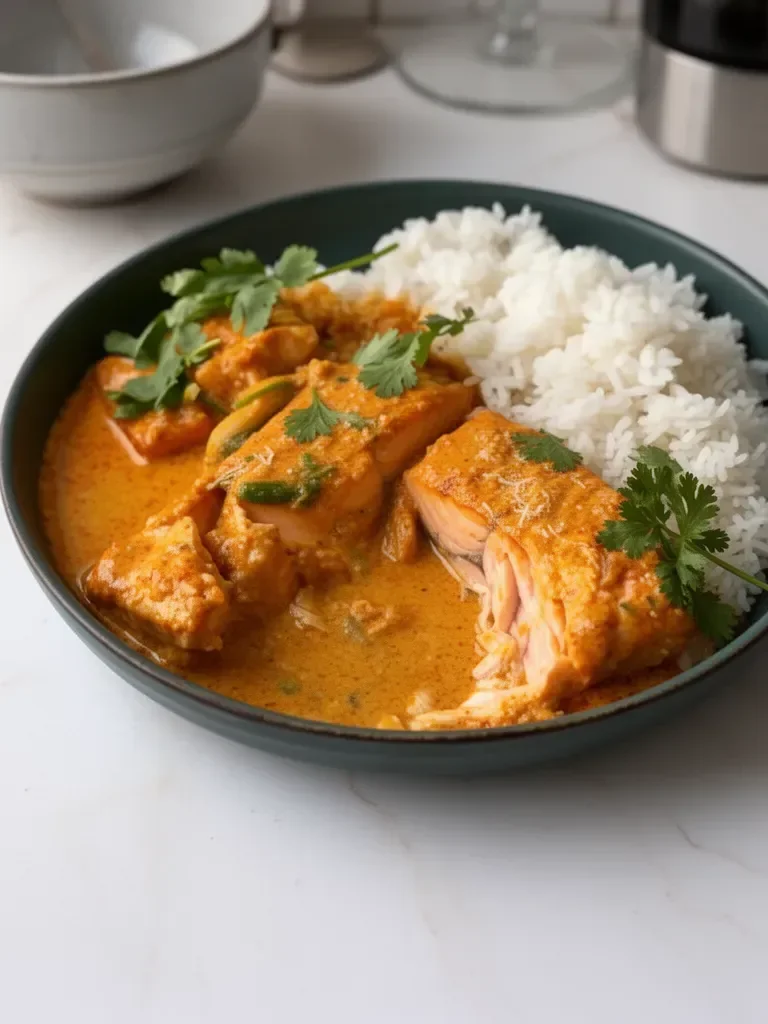Coconut Curry Braised Salmon
