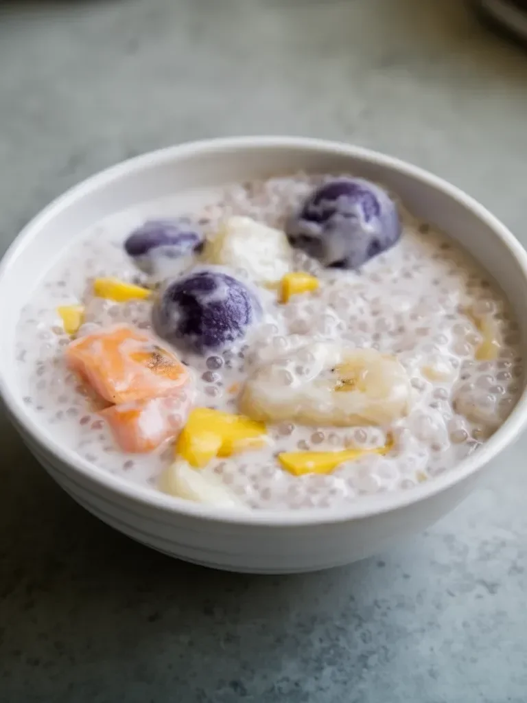 Coconut Rice Balls in Coconut Milk