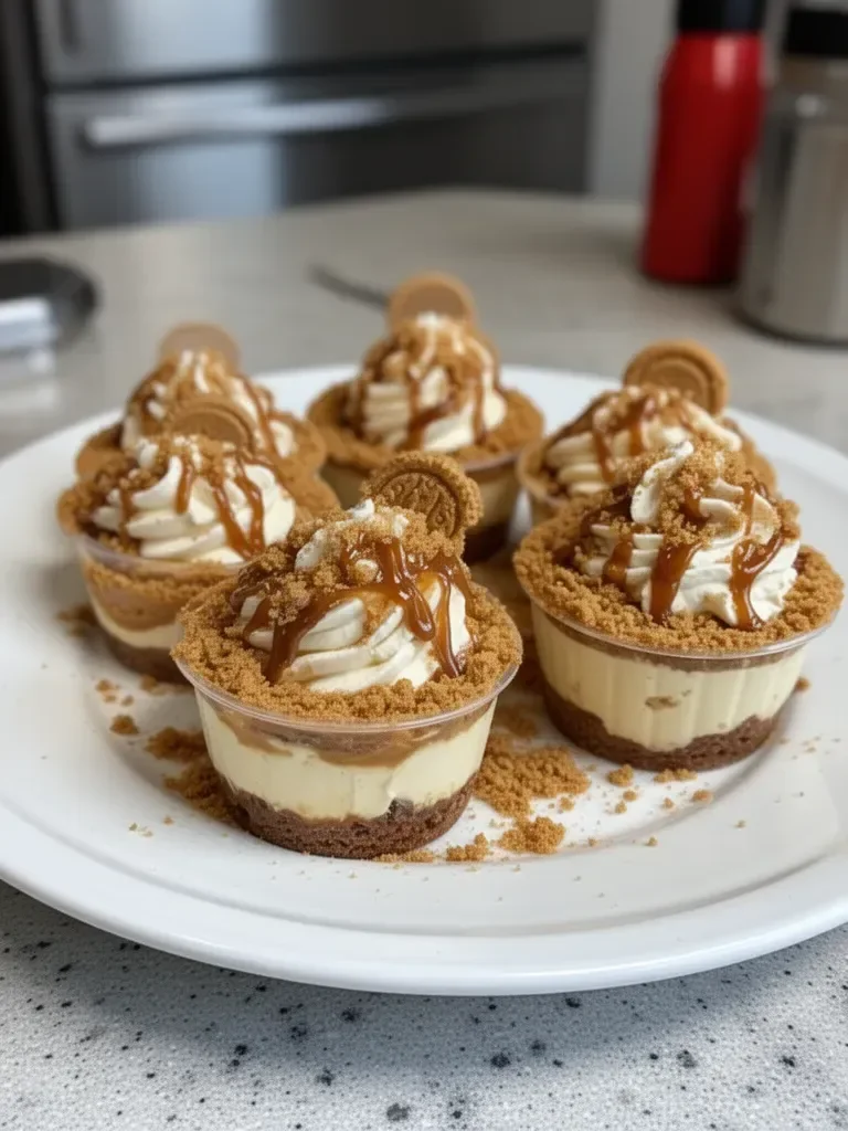Cookie Butter Cheesecake Cups