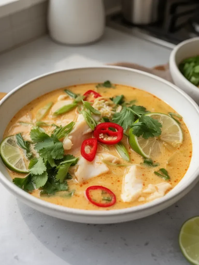 Creamy Coconut Lime Fish Soup