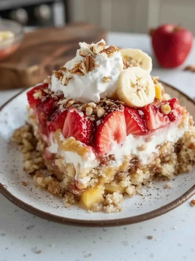 Easy Banana Split Dump Cake