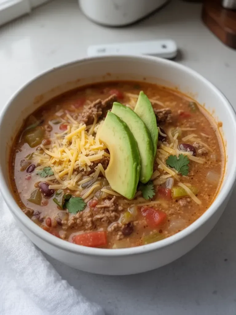 Easy Ground Venison Taco Soup