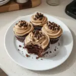 Delicious espresso cupcakes with creamy espresso frosting