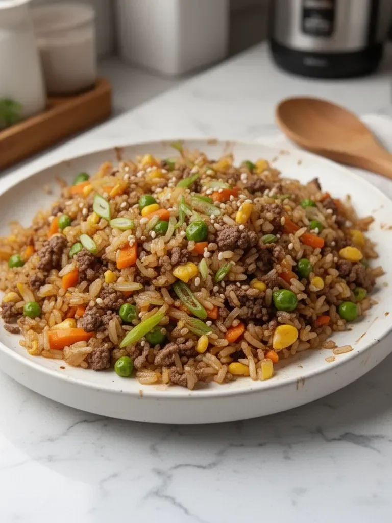 Flavorful Ground Venison Fried Rice