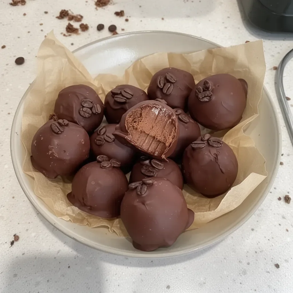 Delicious high protein coffee truffles for a nutritious snack