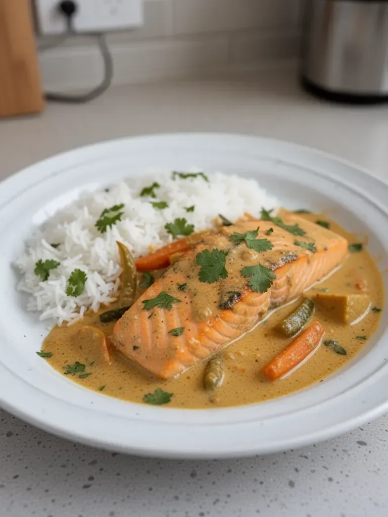 Indian-Style Salmon Curry with Coconut Milk