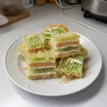 Delicious Vietnamese Honeycomb Cake freshly baked and served on a plate