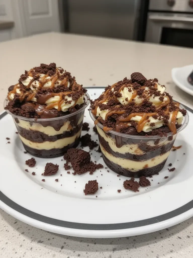 Loaded Brownie Cheesecake Cups