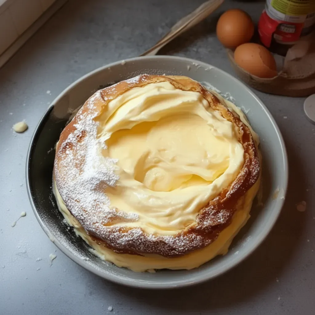 Delicious Melt-in-Your-Mouth Cake served on a plate with frosting and decorations.