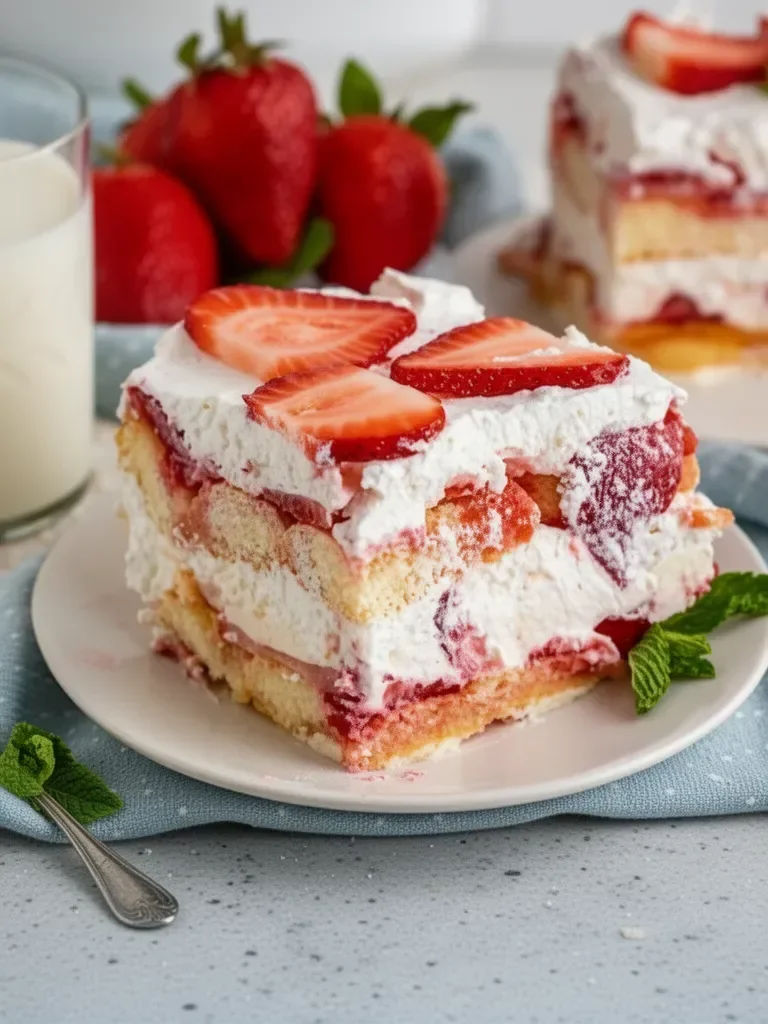 No-Bake Strawberry Tiramisu