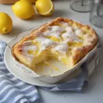 Moist one-bowl lemon cake topped with lemon frosting